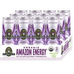 Sambazon Energy Drink, Low Calorie Acai Berry and Pomegranate, 12 Fl Oz (Pack of 12)